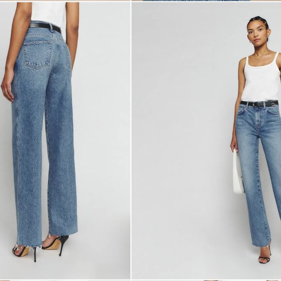 Reformation Denim - Reformation Classic Mid Rise Straight Jeans - Brand New